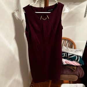 Burgundy dress